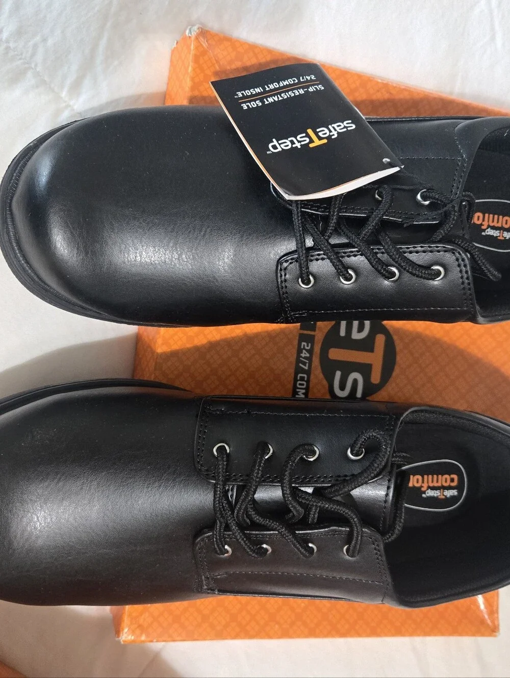 Mens Safe T Step Black size 13W Tennis Shoes.